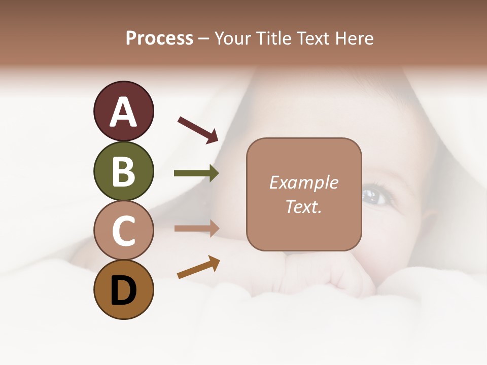 Blanket Newborn Face PowerPoint Template