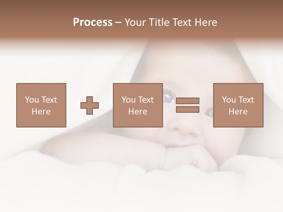 Blanket Newborn Face PowerPoint Template