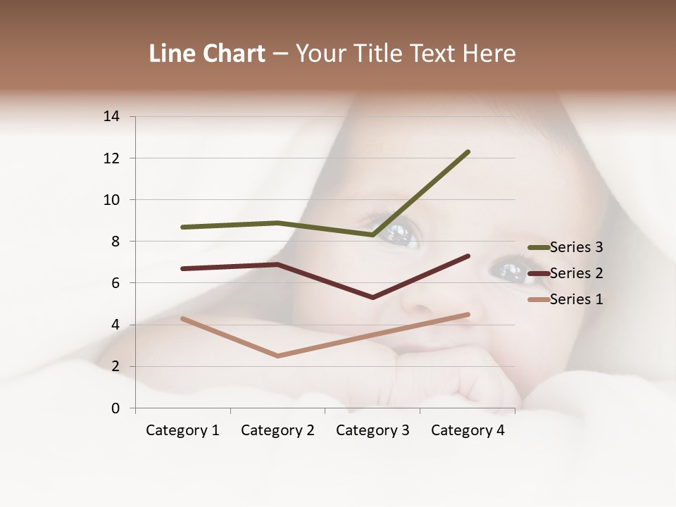Blanket Newborn Face PowerPoint Template