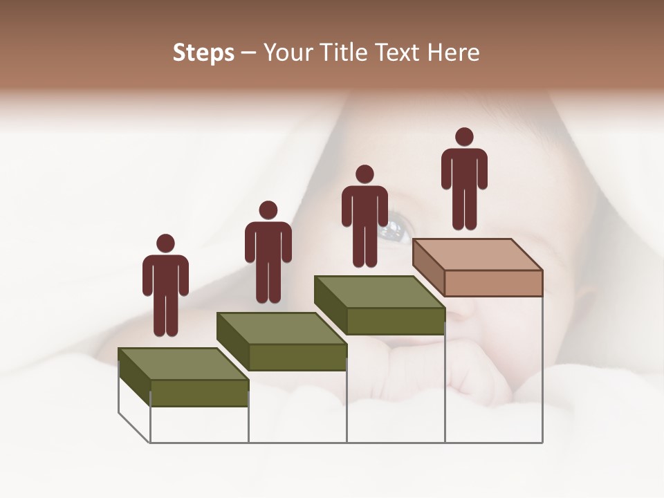 Blanket Newborn Face PowerPoint Template