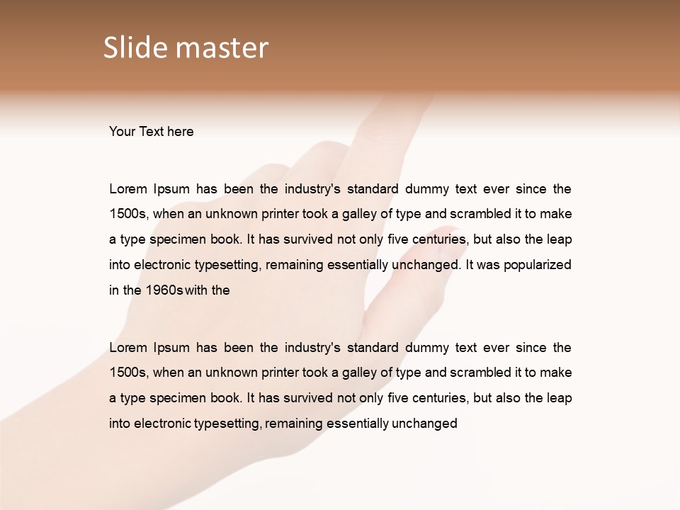 Index Press Person PowerPoint Template