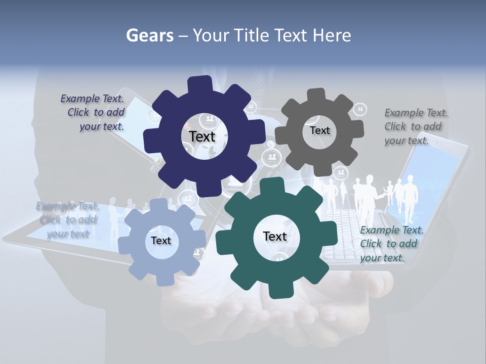 Calculator Mail Tech PowerPoint Template