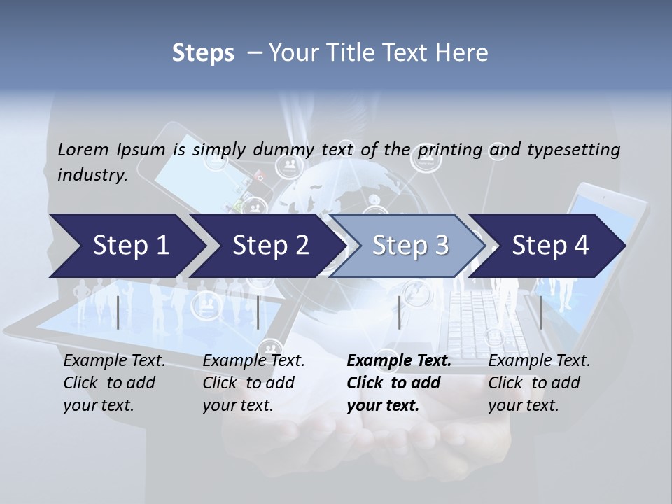 Calculator Mail Tech PowerPoint Template