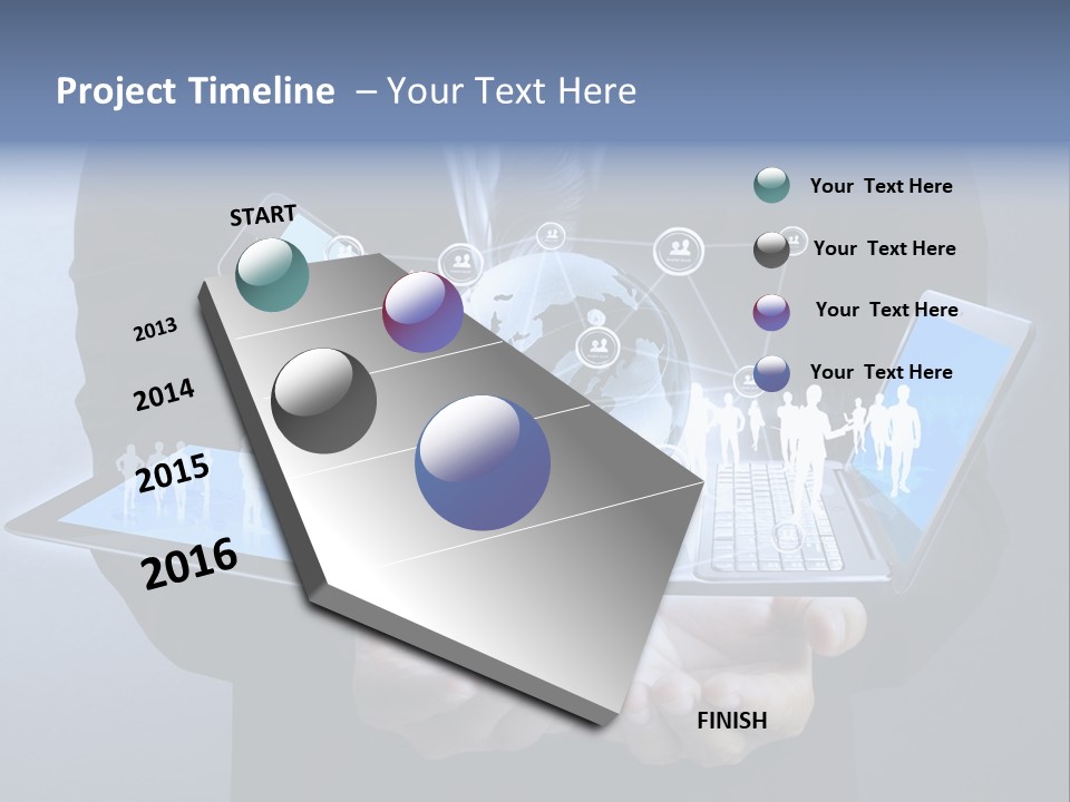 Calculator Mail Tech PowerPoint Template