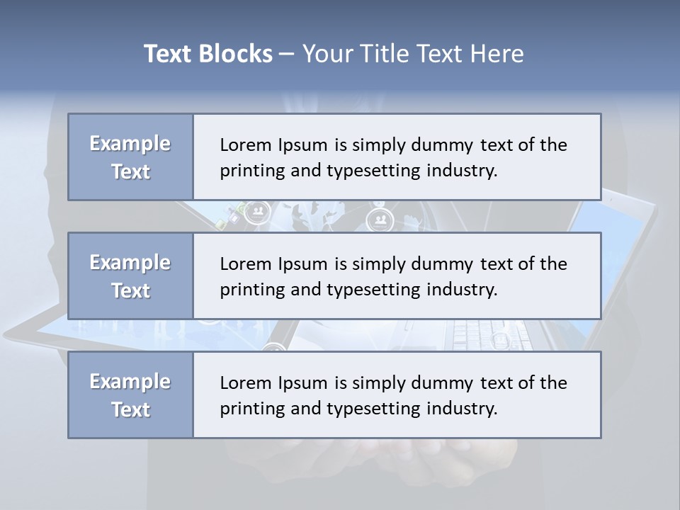 Calculator Mail Tech PowerPoint Template