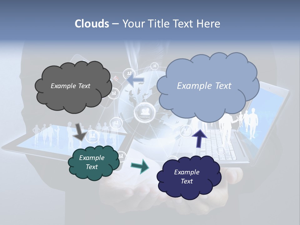 Calculator Mail Tech PowerPoint Template