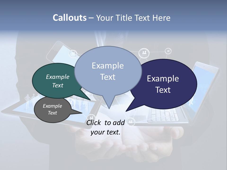 Calculator Mail Tech PowerPoint Template