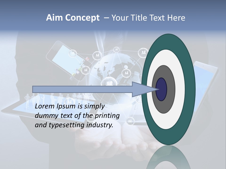 Calculator Mail Tech PowerPoint Template