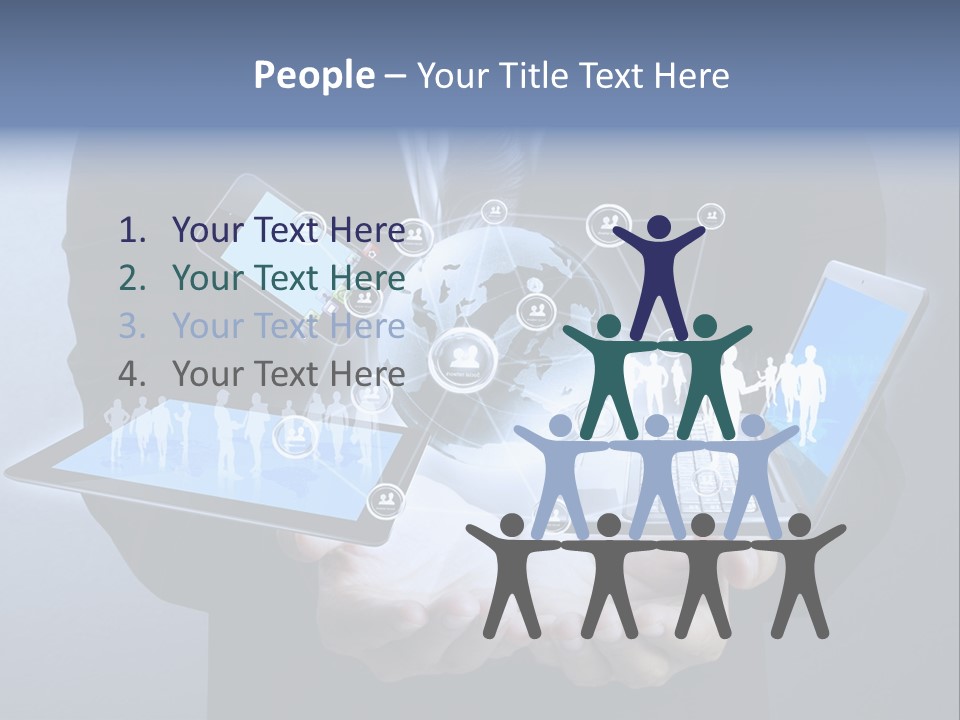 Calculator Mail Tech PowerPoint Template