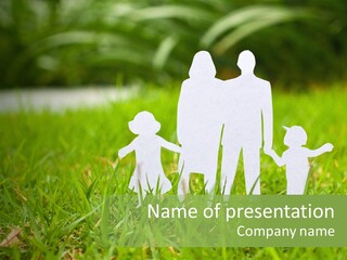 Adopting Chain Men PowerPoint Template