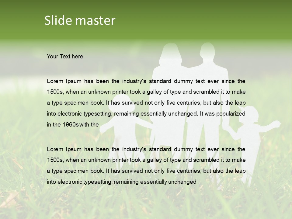 Adopting Chain Men PowerPoint Template