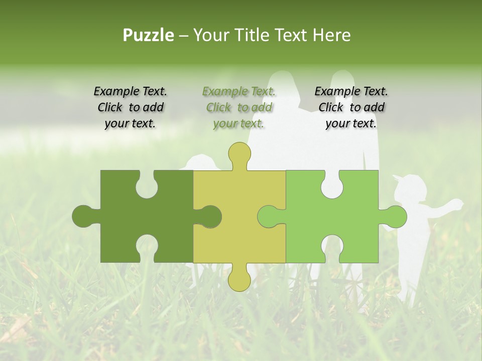 Adopting Chain Men PowerPoint Template