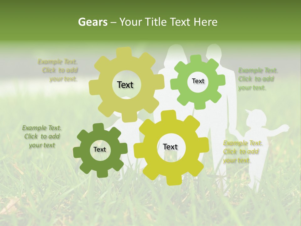 Adopting Chain Men PowerPoint Template