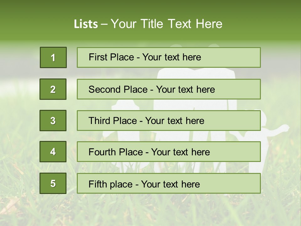 Adopting Chain Men PowerPoint Template