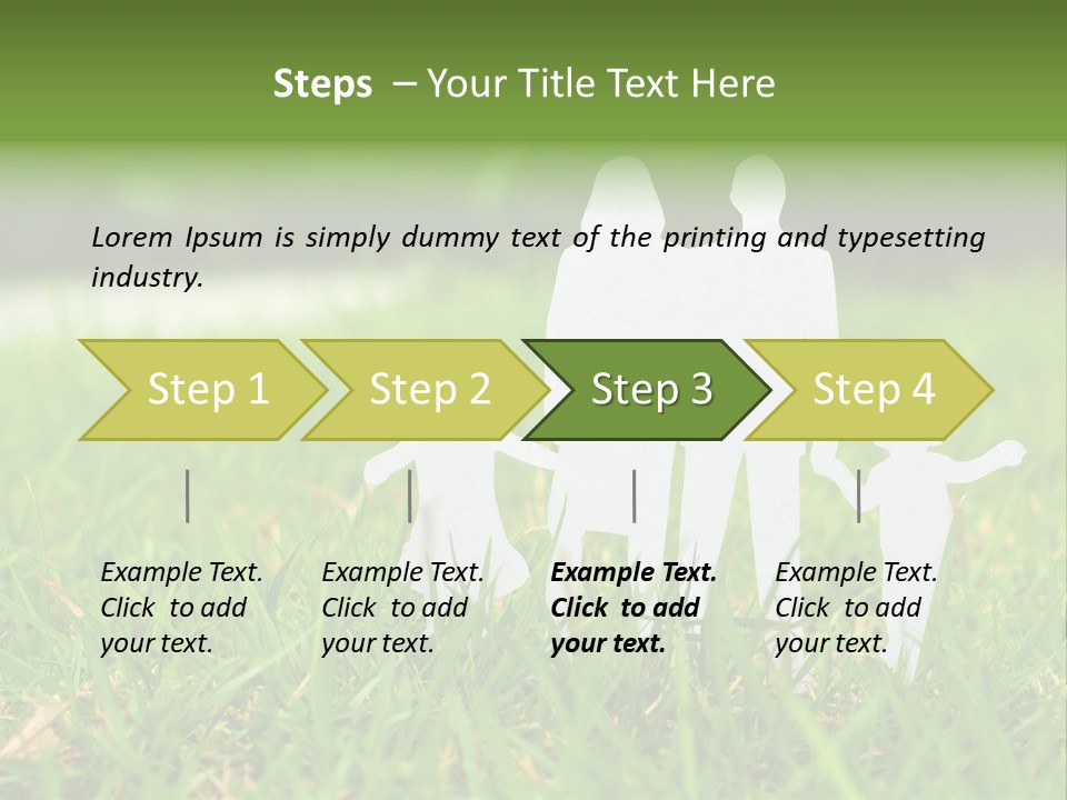 Adopting Chain Men PowerPoint Template
