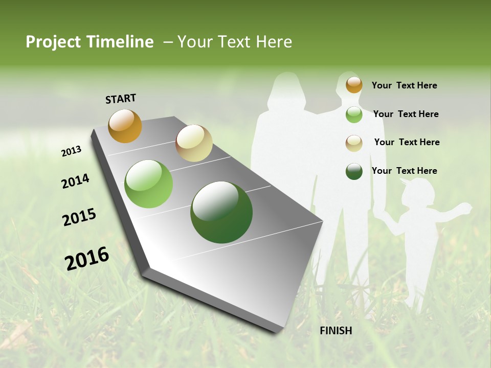 Adopting Chain Men PowerPoint Template