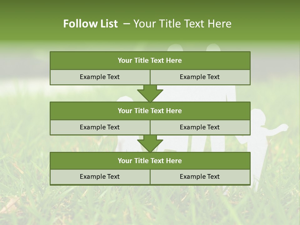 Adopting Chain Men PowerPoint Template