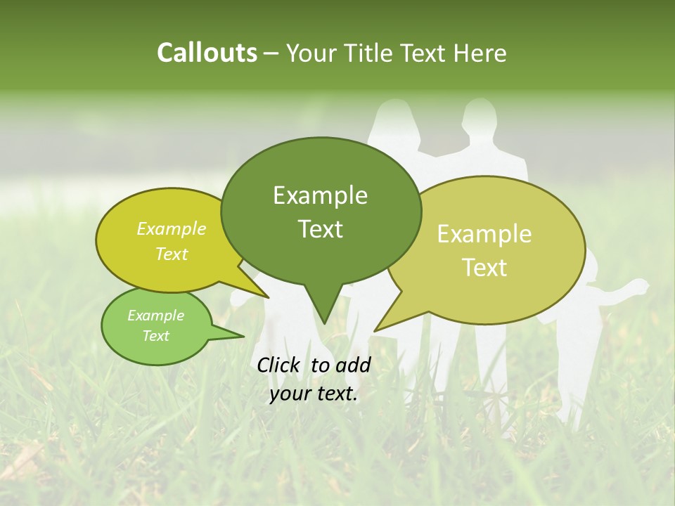 Adopting Chain Men PowerPoint Template