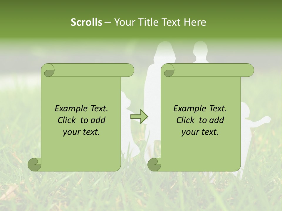 Adopting Chain Men PowerPoint Template