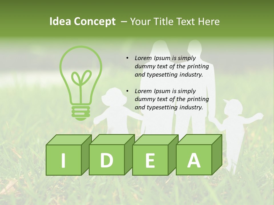 Adopting Chain Men PowerPoint Template