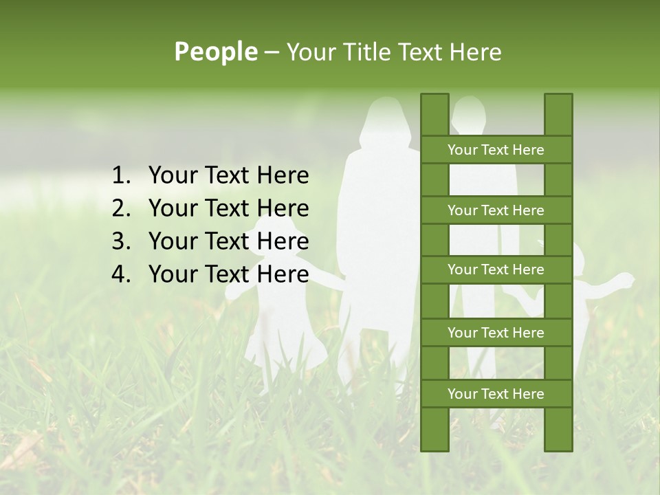 Adopting Chain Men PowerPoint Template