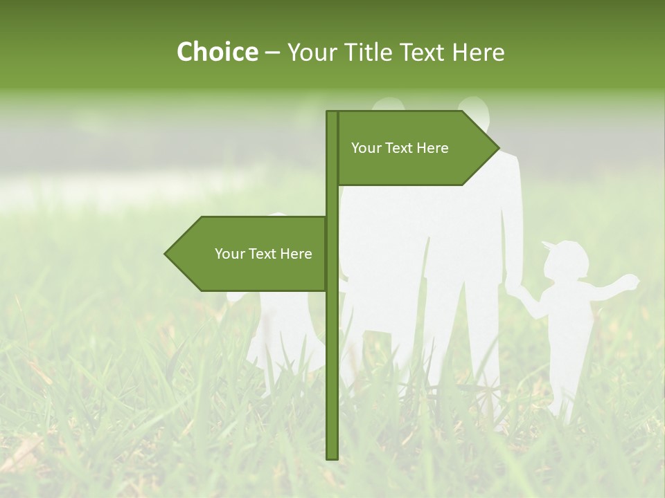 Adopting Chain Men PowerPoint Template