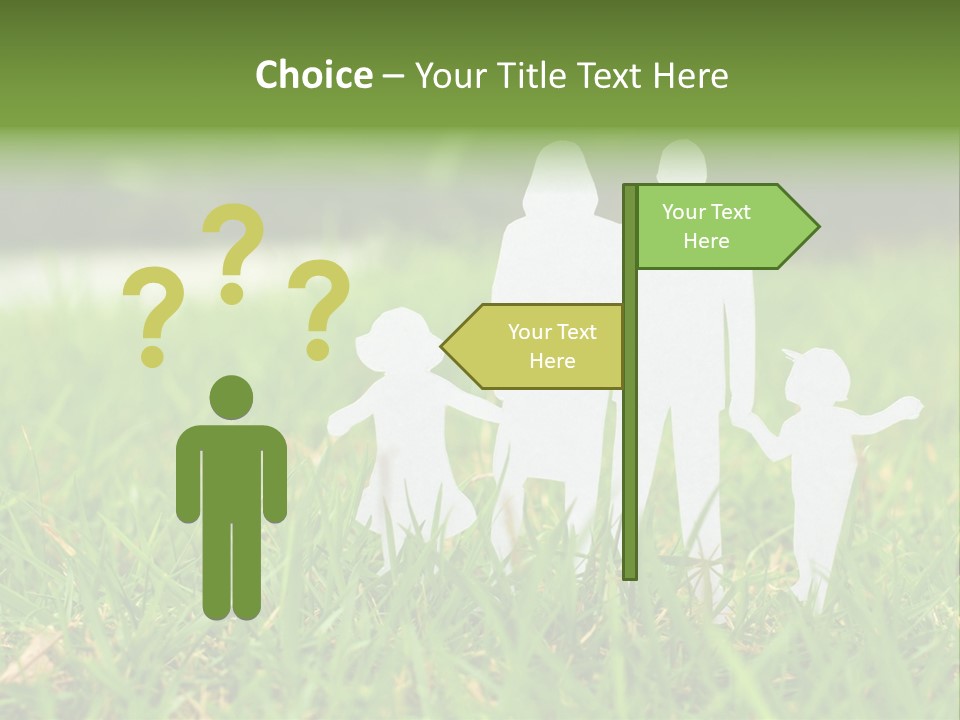 Adopting Chain Men PowerPoint Template