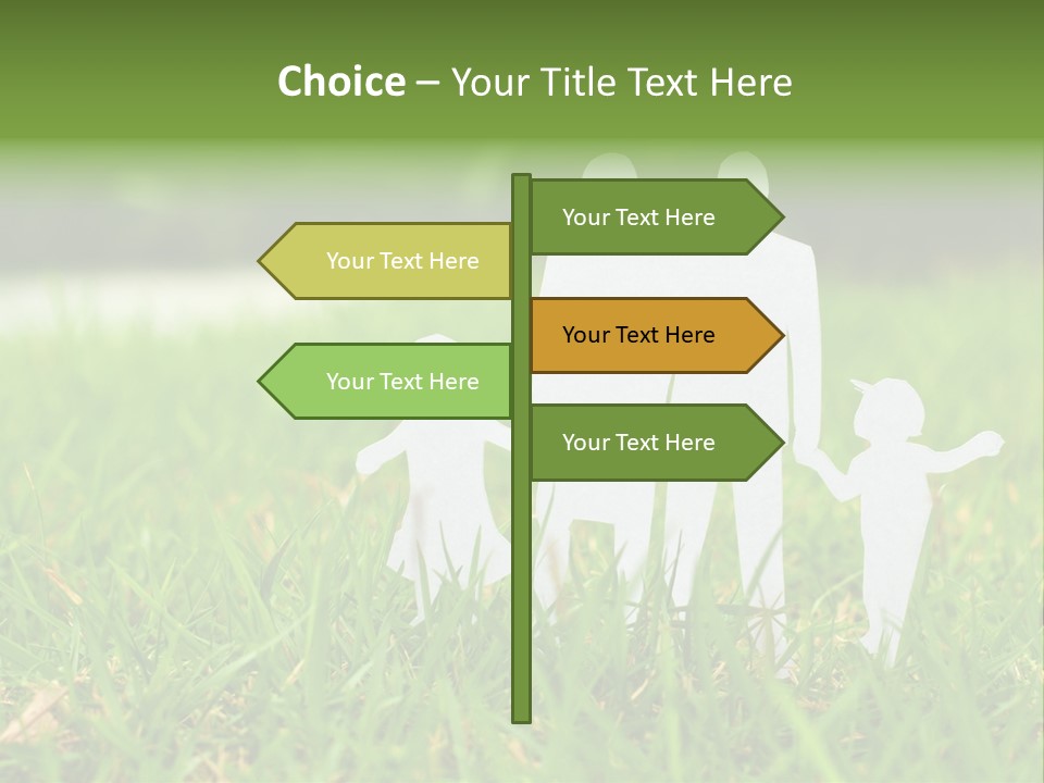 Adopting Chain Men PowerPoint Template