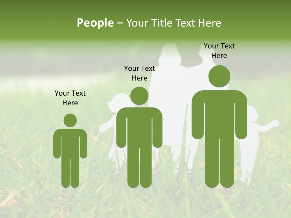 Adopting Chain Men PowerPoint Template