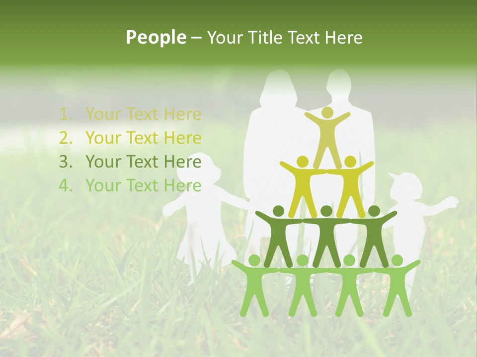 Adopting Chain Men PowerPoint Template