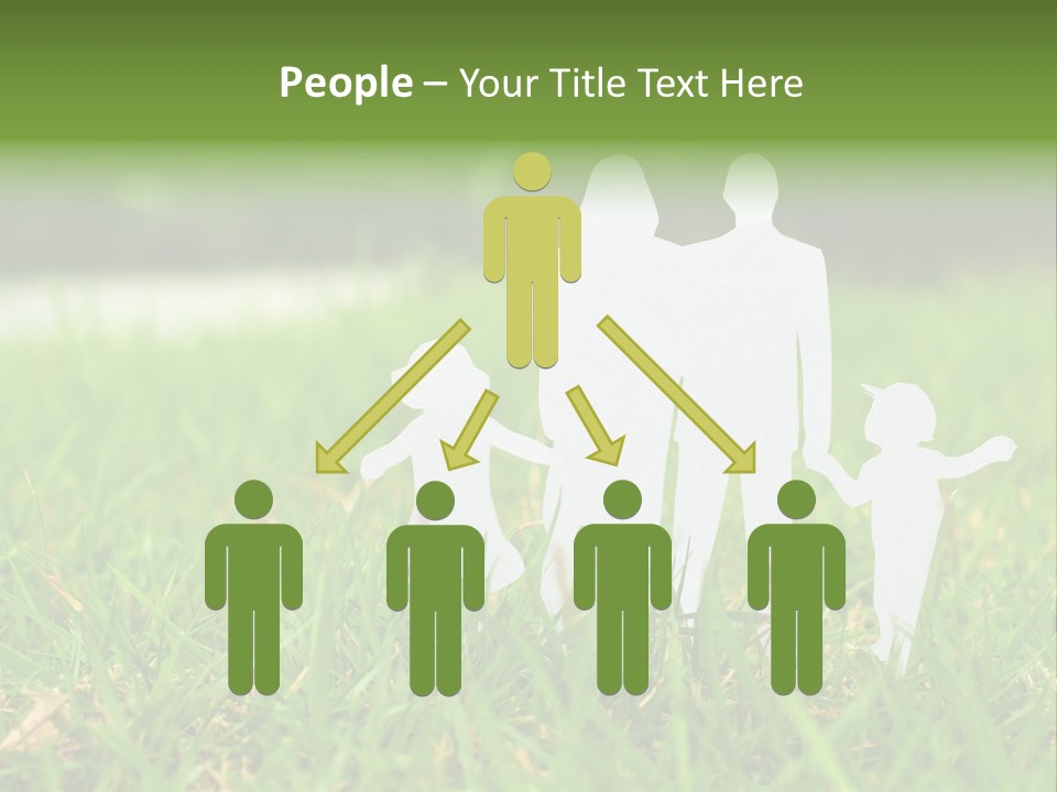 Adopting Chain Men PowerPoint Template