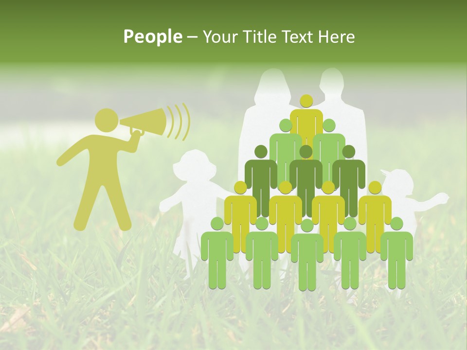 Adopting Chain Men PowerPoint Template