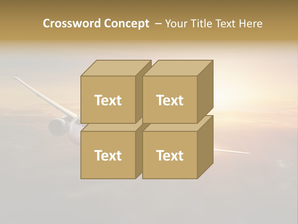 Commercial Tourism Blue PowerPoint Template