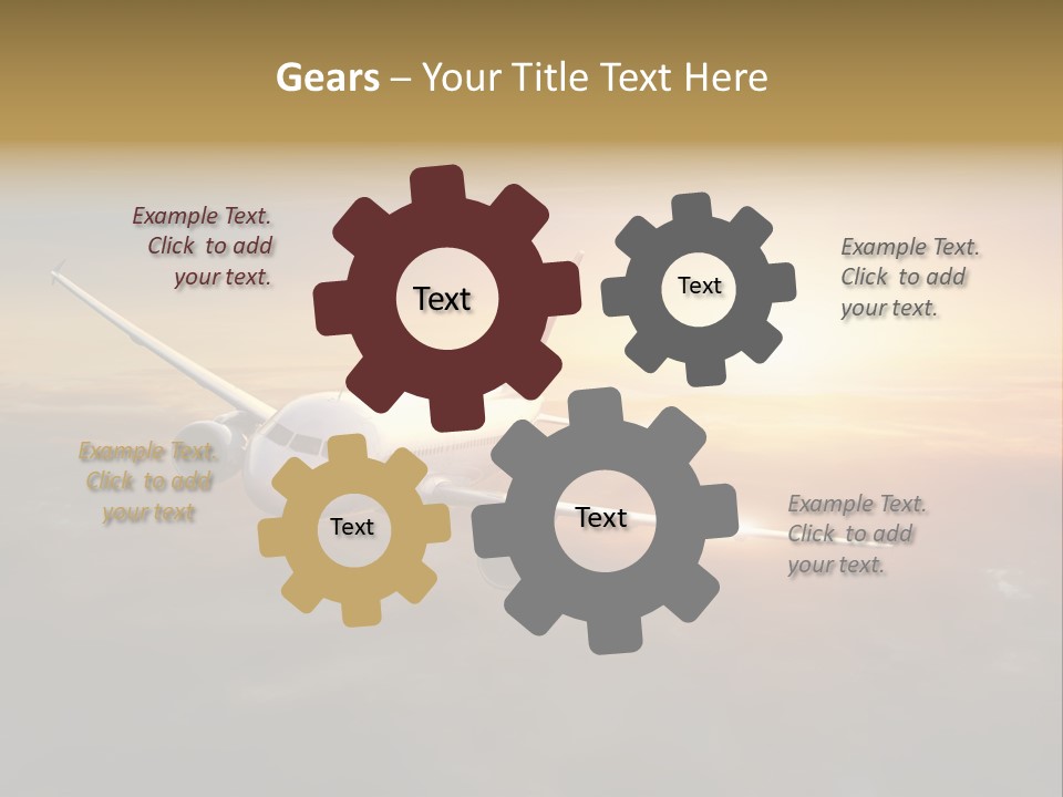 Commercial Tourism Blue PowerPoint Template