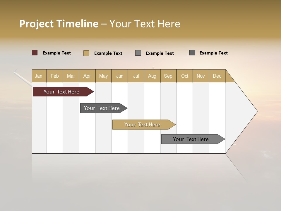 Commercial Tourism Blue PowerPoint Template