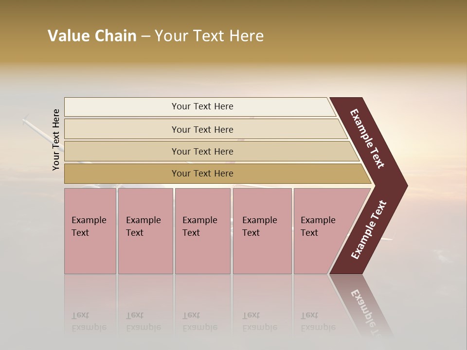 Commercial Tourism Blue PowerPoint Template