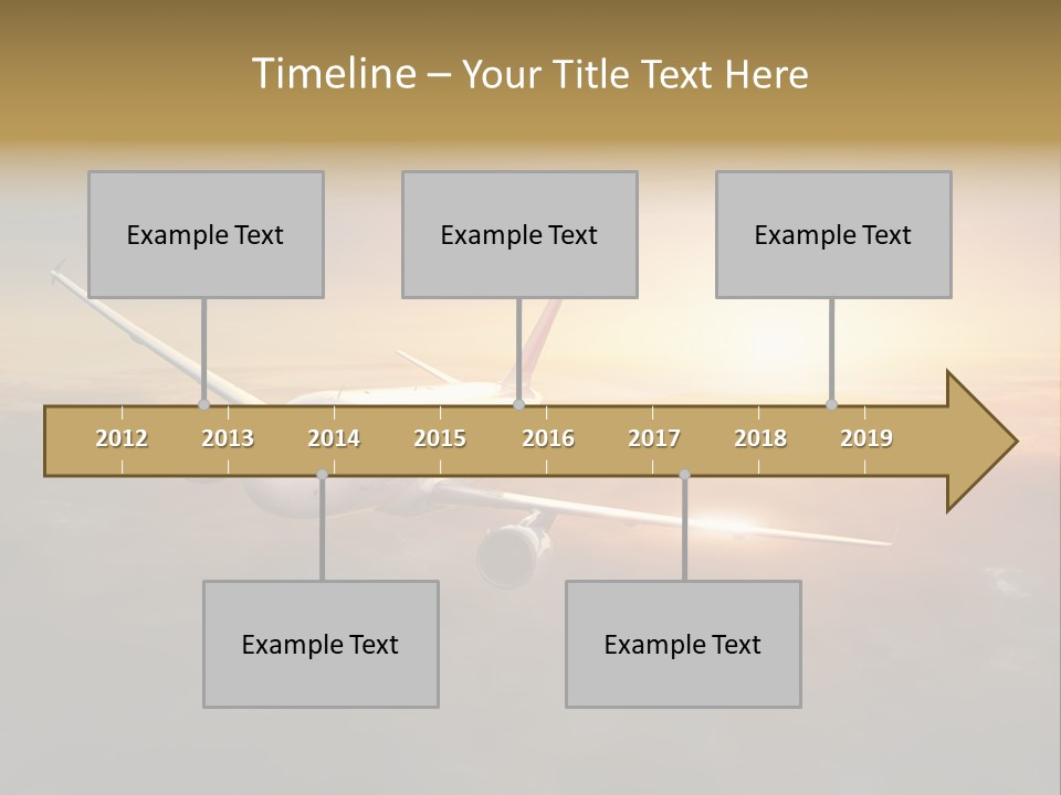 Commercial Tourism Blue PowerPoint Template