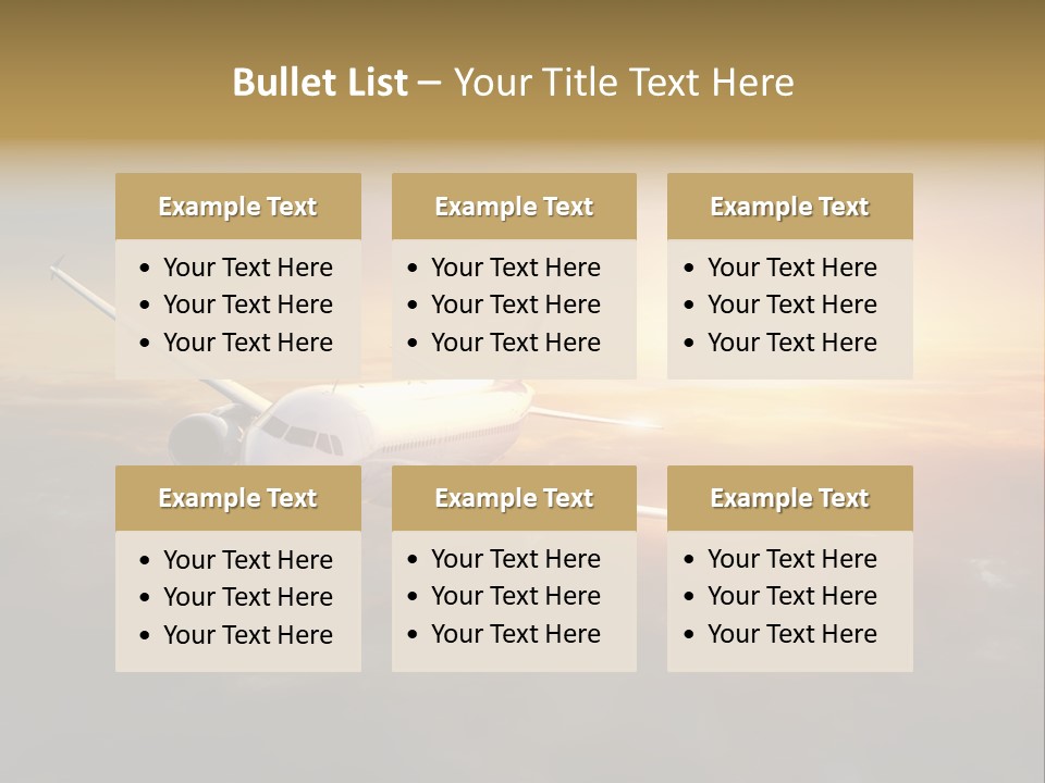 Commercial Tourism Blue PowerPoint Template