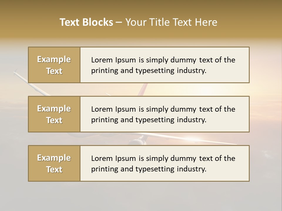 Commercial Tourism Blue PowerPoint Template