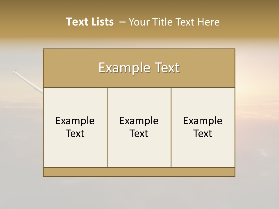 Commercial Tourism Blue PowerPoint Template