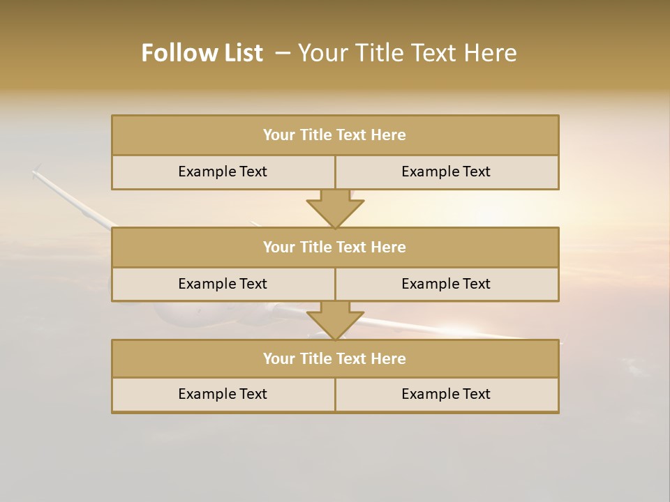 Commercial Tourism Blue PowerPoint Template