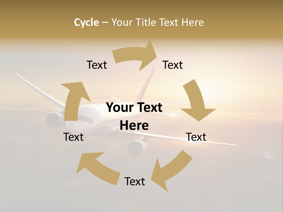 Commercial Tourism Blue PowerPoint Template