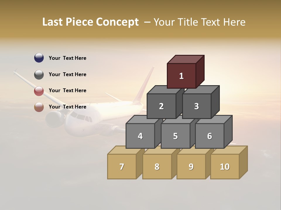 Commercial Tourism Blue PowerPoint Template