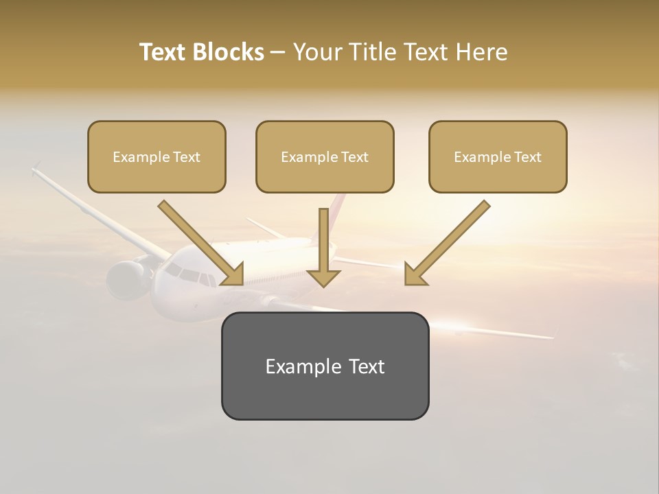 Commercial Tourism Blue PowerPoint Template