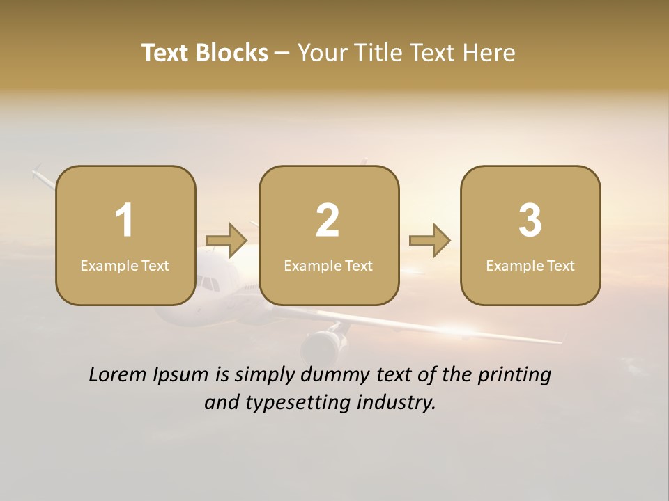 Commercial Tourism Blue PowerPoint Template