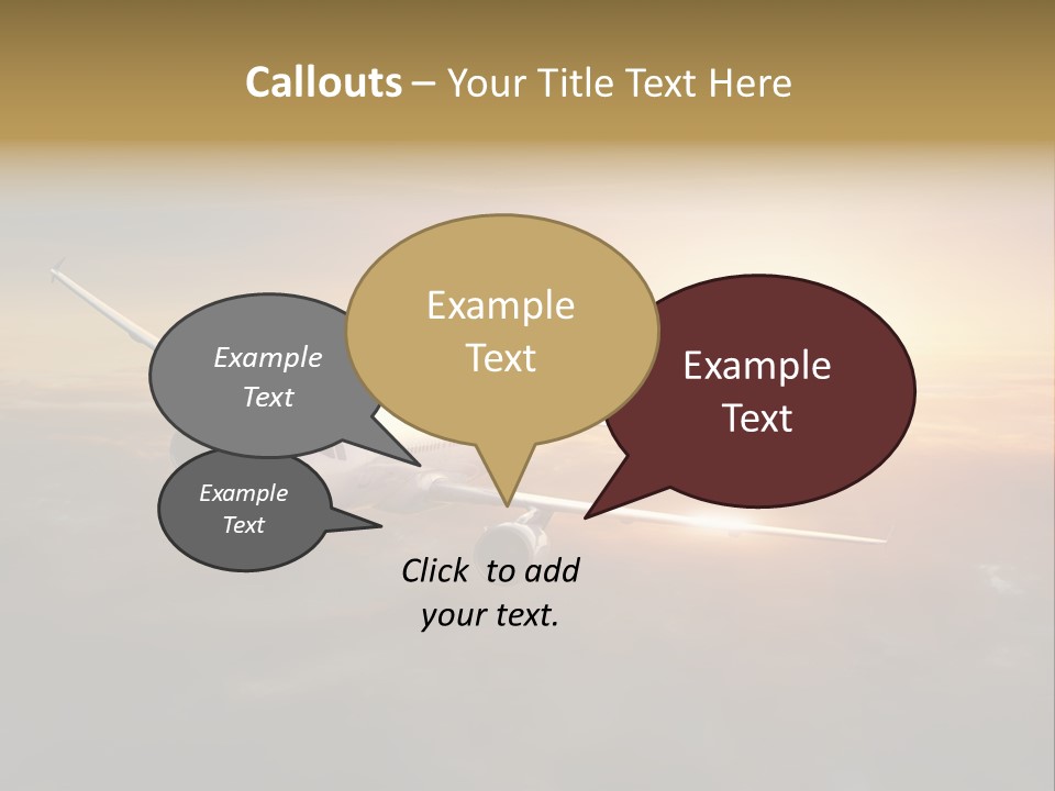 Commercial Tourism Blue PowerPoint Template