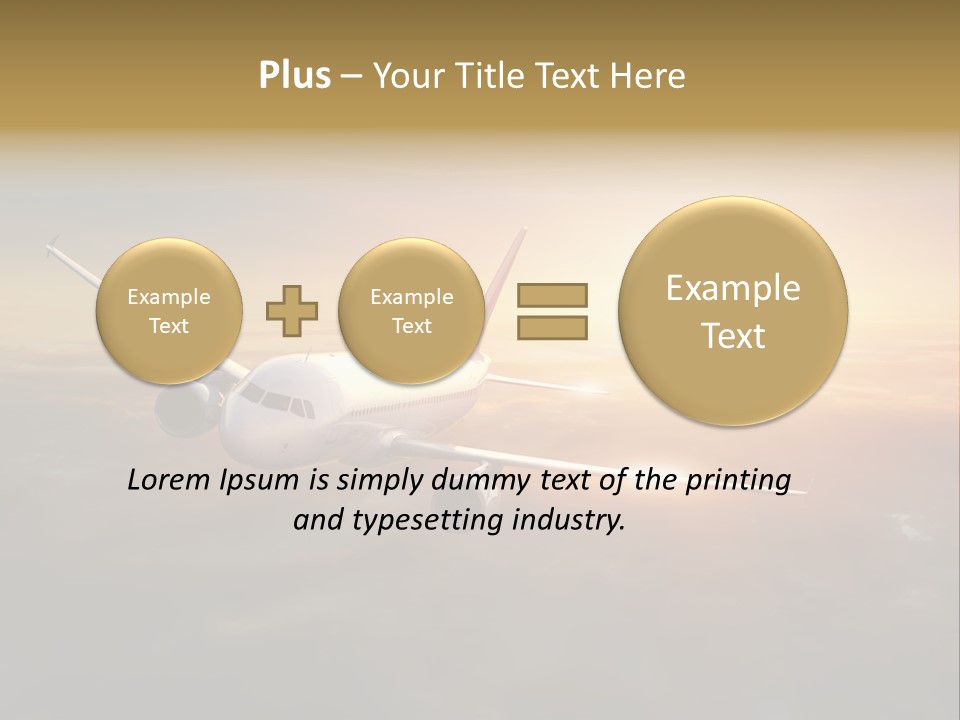 Commercial Tourism Blue PowerPoint Template