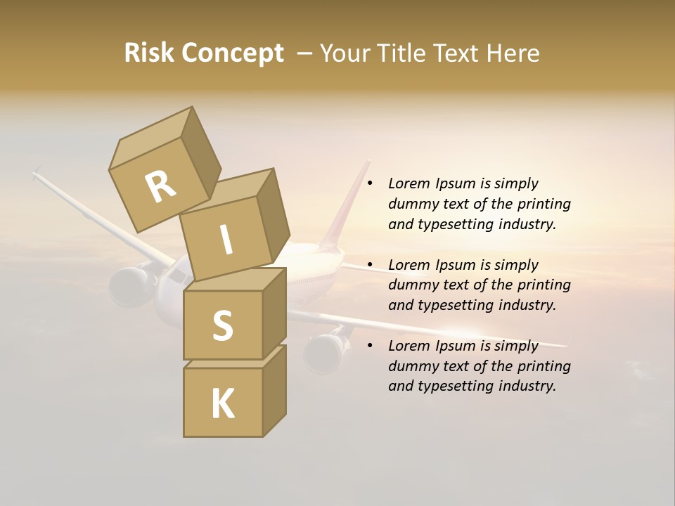 Commercial Tourism Blue PowerPoint Template