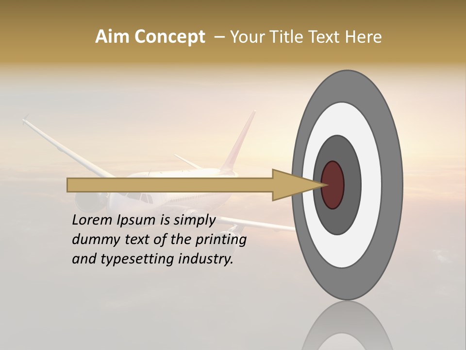 Commercial Tourism Blue PowerPoint Template