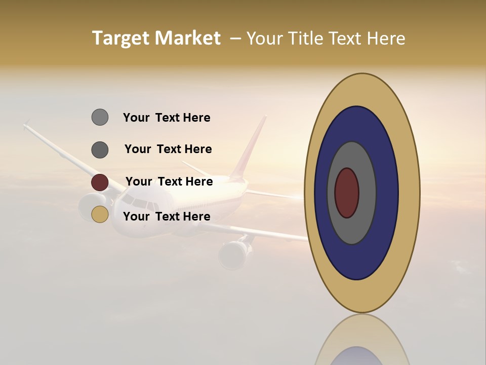 Commercial Tourism Blue PowerPoint Template